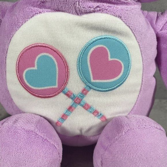Care Bears Share Bear Purple American Greetings Lollipop 12" Plush 2012 Hasbro - Picture 3 of 9